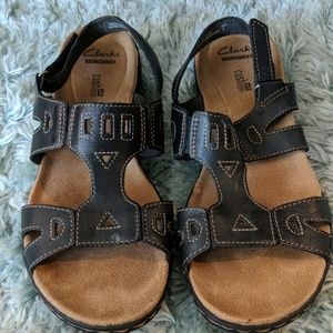 Clark's Collection Black Sandels